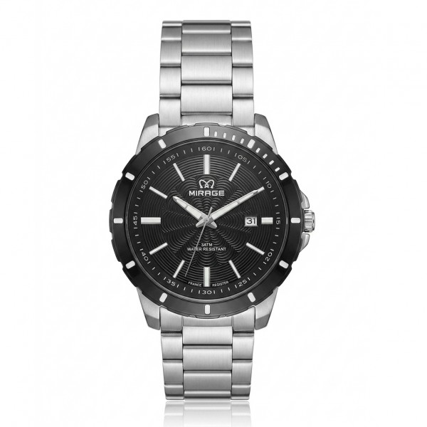 Mirage 8911 Silver Black Black Ring Man MDBTBBA